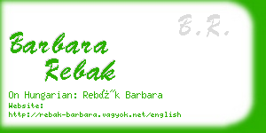 barbara rebak business card